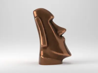 Rapu Nui Moai statue printable 3D print model