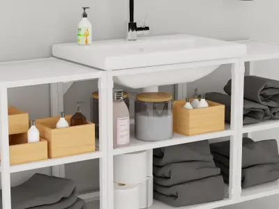 Bathroom furniture enhet 3D model