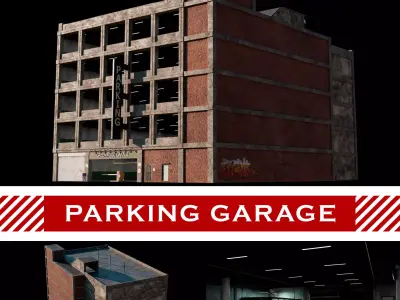 Parking Garage - Highly Detailed 3D model