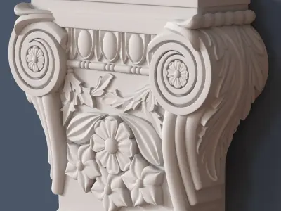 Pilaster Capital 3D model