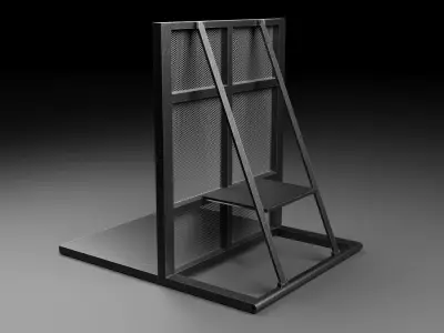 Concert Event Barrier  Low-poly 3D model