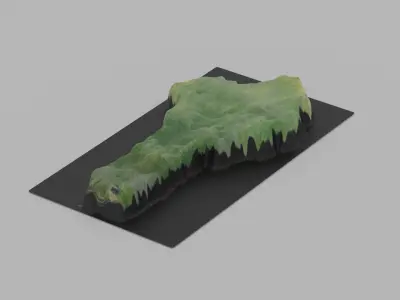 Benin Map Country Low-poly 3D model