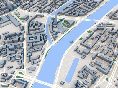 Moscow City Russia 3D model