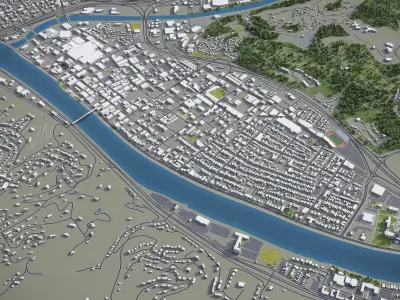 Charleston Low-poly 3D model