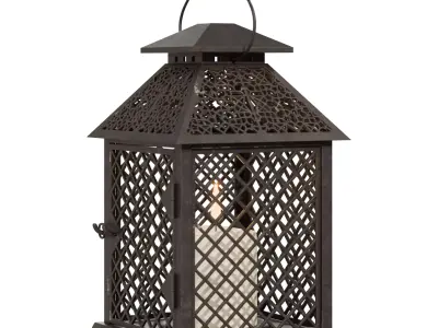 Lantern candleholder 3D model Low-poly 3D model