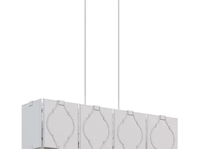 Brenton Cove Linear Pendant by lightology 3D model