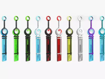 10 SciFi Sword A Collection - Character Design Fashion 3D Model Pack