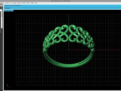 Women Ring Fancy Ring Plain light weight STL 3DM Printable 3D print model 9