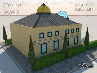 Casino Level Low-poly 3D model