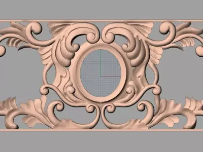 Artcam Aspire 3D relief models STL Files used for CNC E640 3D model