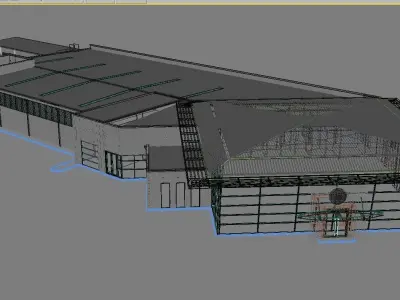 Office buildings Volkawagen Good Guys Mitsubishi 3D Model Pack