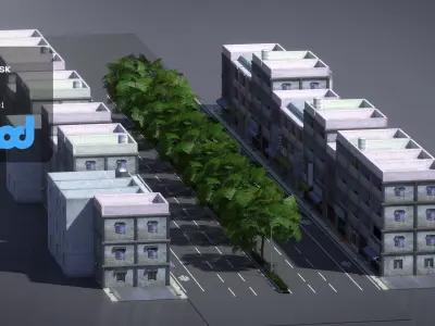 TW Suburbs Street 001 3D model