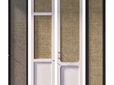 Ratan cabinet doors 3D model