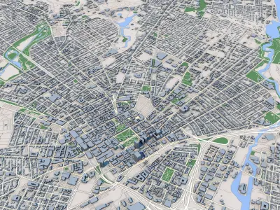New Haven City Connecticut 3D model