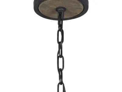 Huron Light Dimmable Globe Chandelier 3D model