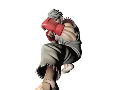 Street Fighter 3D Battle Scene 3D print model