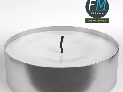 Tealight candle 3D model