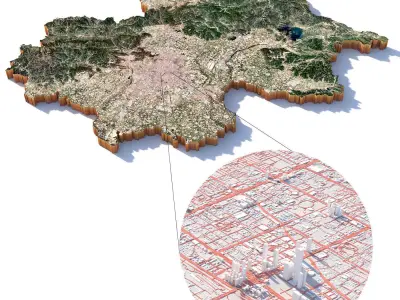 Beijing City China 3D model