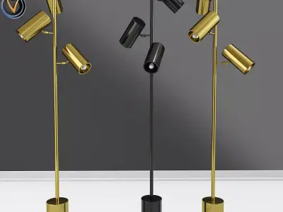 Trio Floor Lamp 3D model