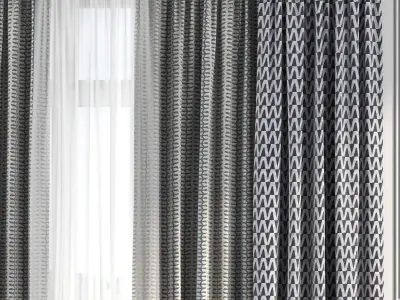 Curtain Set 227 3D model