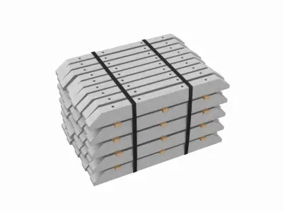 Stacked Concrete Spur Slabs 3D model purchase