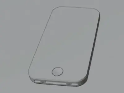 iPhone 4S Low-poly 3D model