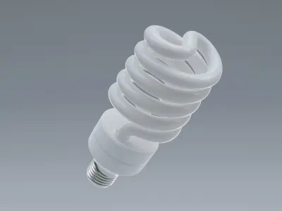 Light Bulb Low-poly 3D model