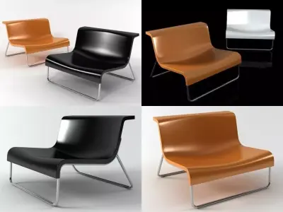 Form lounge chair - lounge chair 3D model