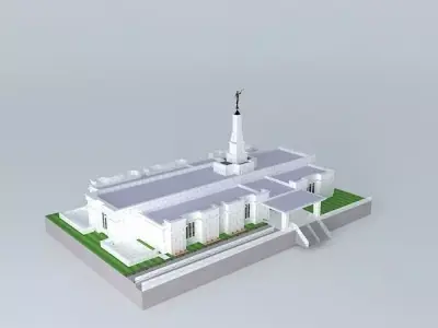LDS. Temple St. Paul Minnesota Templo Mormon. 69th. operating... Free 3D model
