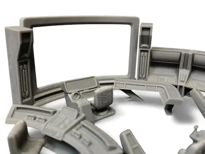 Spaceship Bridge 3D print model