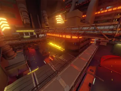 Cyberpunk New Energy Sci-Fi City 3D model