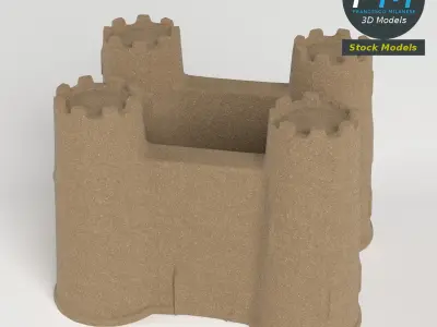 Sand castle 3D model