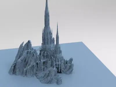 Mines of Moria castle 6 3D model