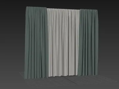 Curtains 02 3D model