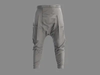 Cyberpunk Pants - Marvelous Designer  3D model
