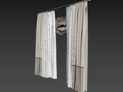 Curtains 6 curtain 3D model