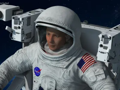  NASA Astronaut in Spacesuit A7L with Jetpack 