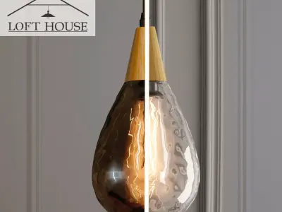 Hanging lamp LOFT HOUSE P-167 3D model