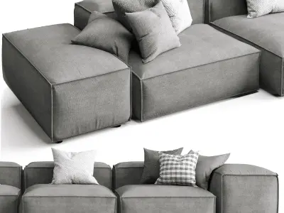 Living Divani Extra Soft Sofa Three Seater 3D model