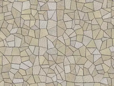 PBR Tiling Map for Yellow Stone Granite 2K 3D model