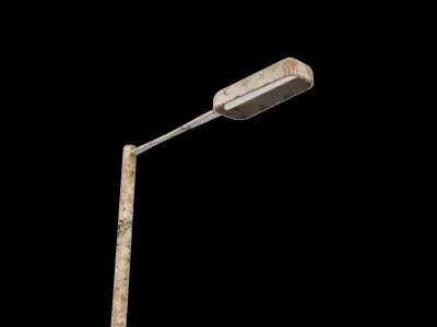 Hong Kong Street Lamp 3D model