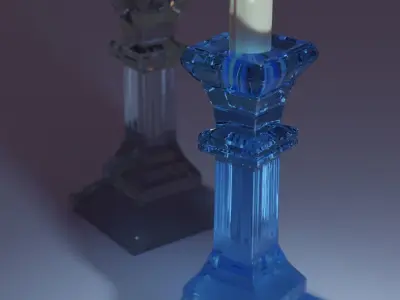 GLASS CANDLE STANDS  3D model
