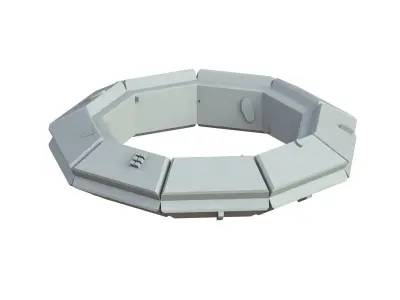 Sci Fi Object No 4153 Low Poly Low-poly 3D model