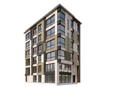 Modern Residential Building 22 3D model