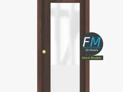 Sliding glass door 1 3D model
