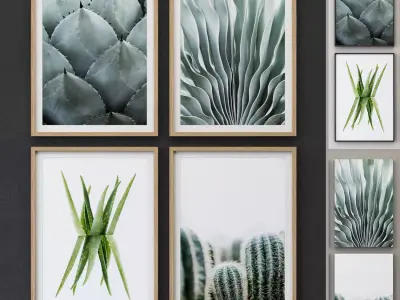 JUNIQE Cactus framed 3D model