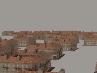 Low-poly old house Low-poly 3D model