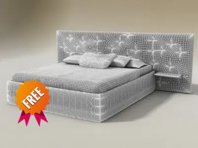 Chance Bed Desiree Free 3D model