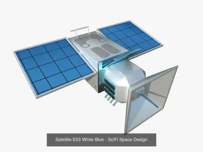 10 Satellite E Collection - SciFi Space Design 3D Model Pack