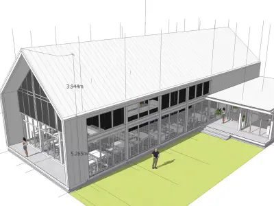 LOUNGE AND RESTAURANT   3D model